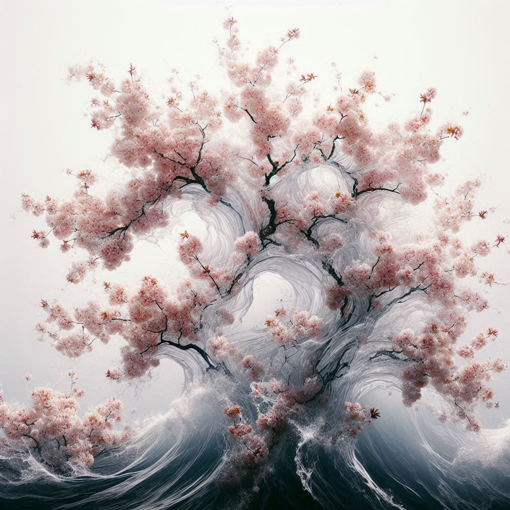 Like cherry blossoms in storm
