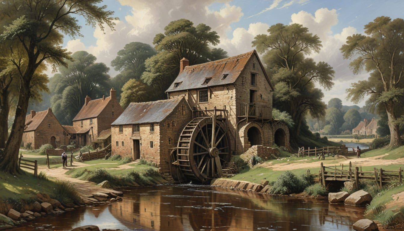 Constable's Waterwheel