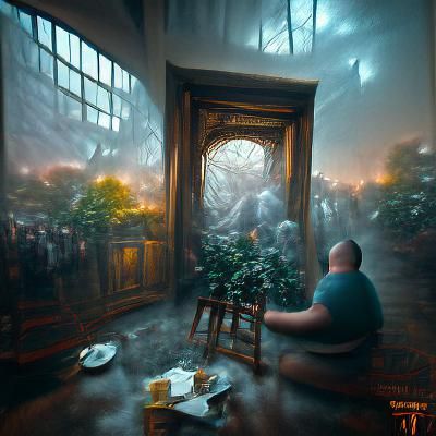 Trapped inside a lonely mind trending on Artstation Unreal E...