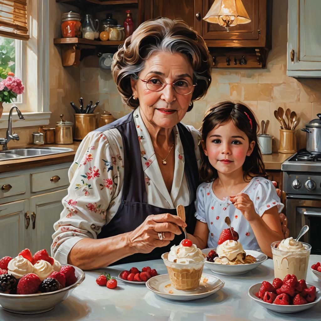 Home-made Ice Cream With Oma - The best!!!  by @Je Ne Regrette Rien