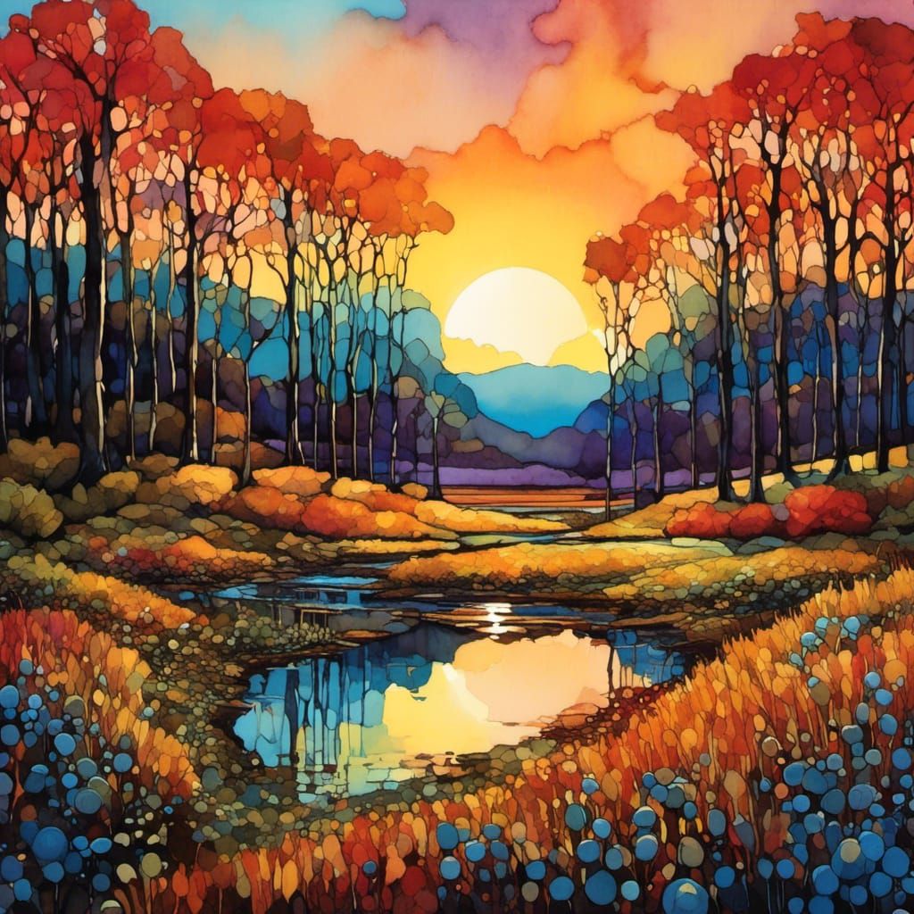 Sunrise at the lake