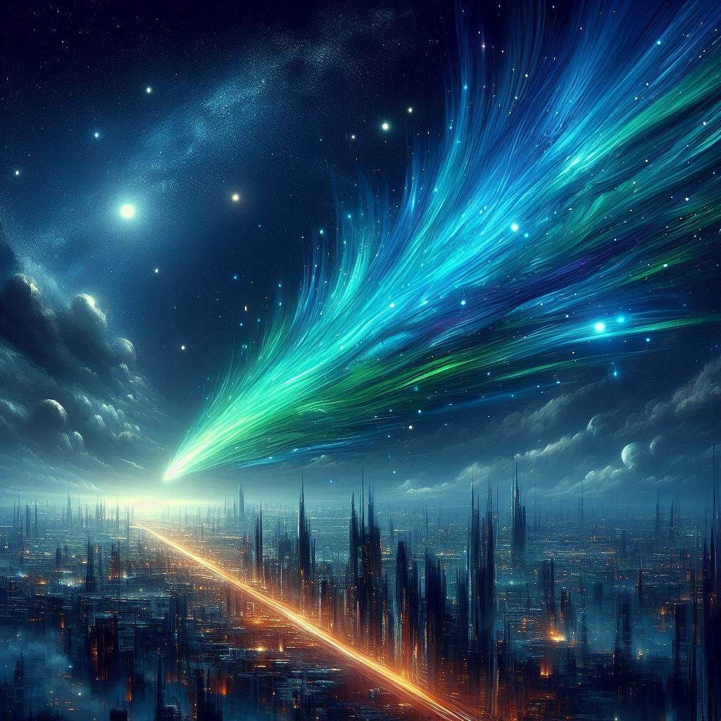 hurtling through space