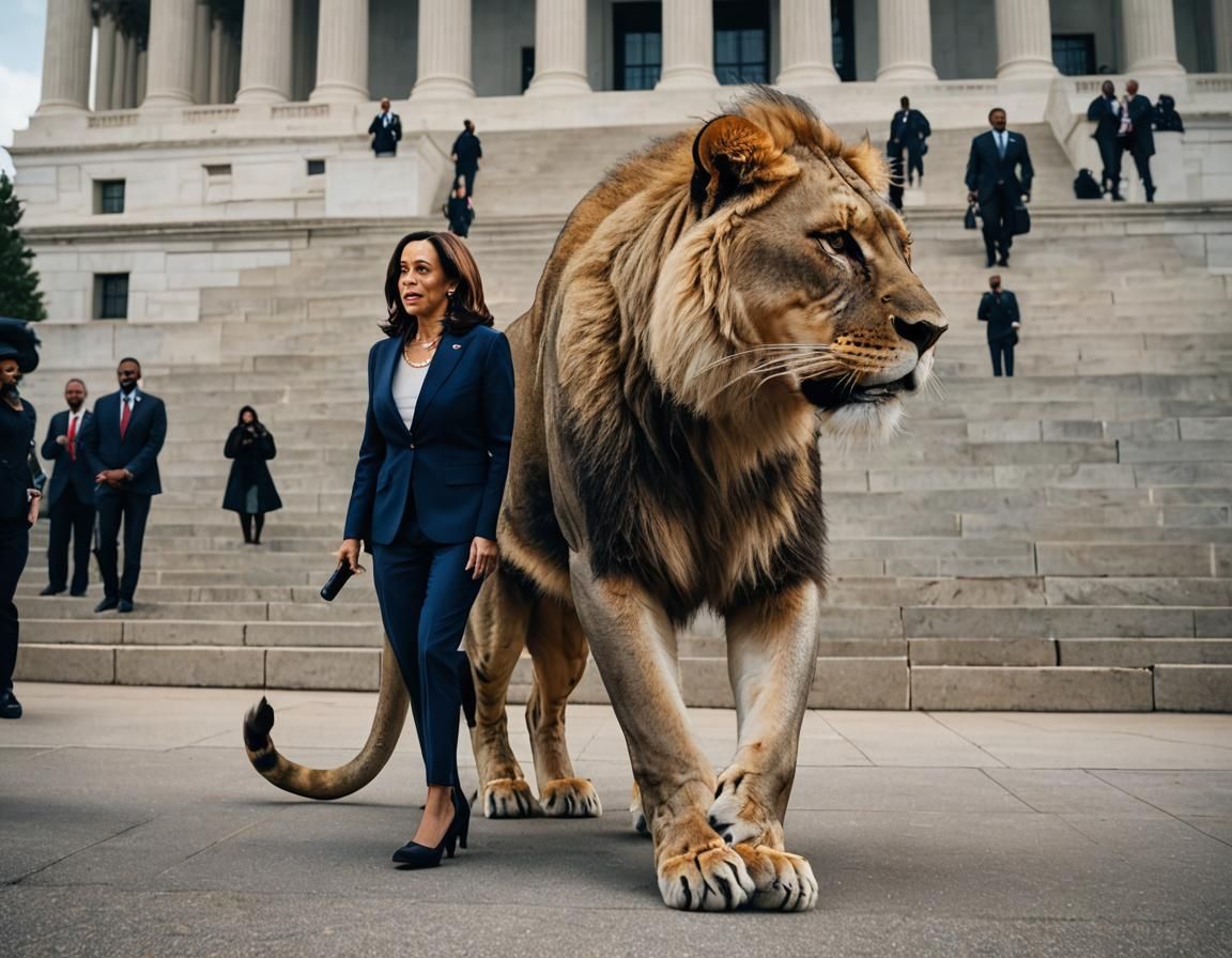 Lion Kamala Harris - AI Generated Artwork - NightCafe Creator