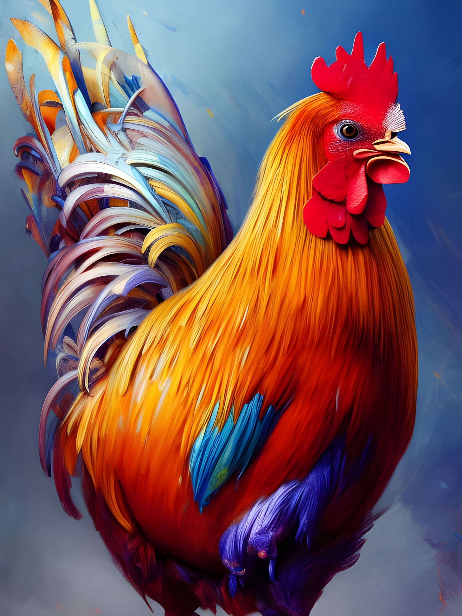 Roosters AI Generated Artwork NightCafe Creator