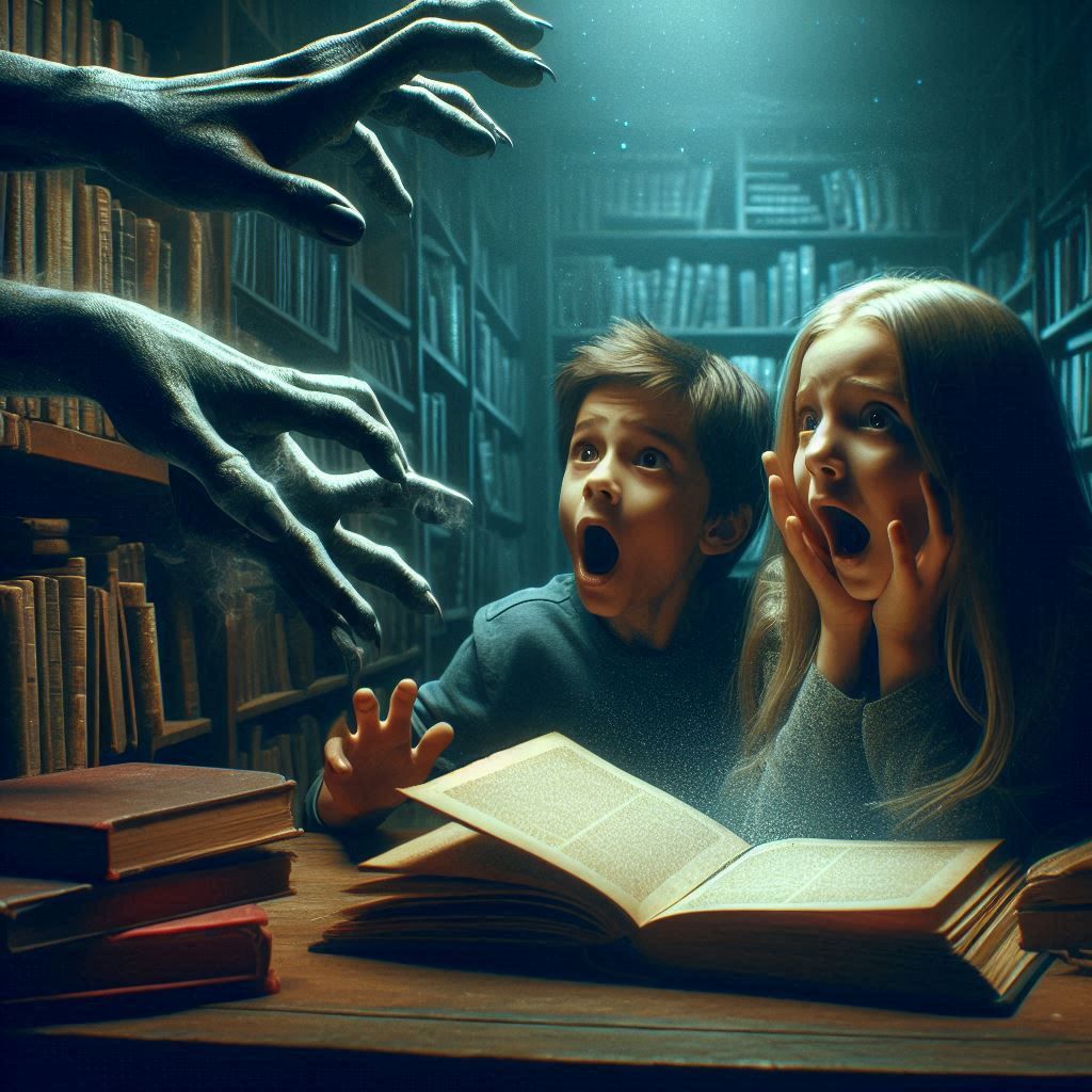 "Did we accidentally summon the library’s personal assistant?"