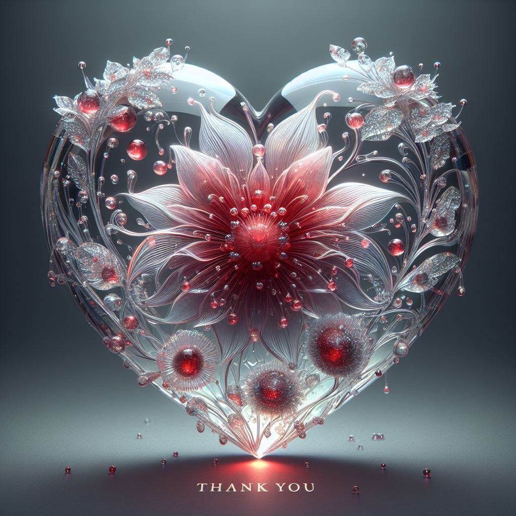 Elegance of Appreciation: The Heart’s Ethereal Gratitude
