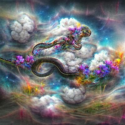 Floral Serpent among the Clouds
