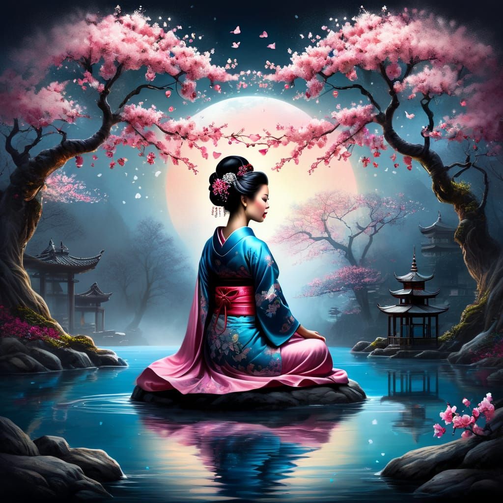 Geisha Meditating #2