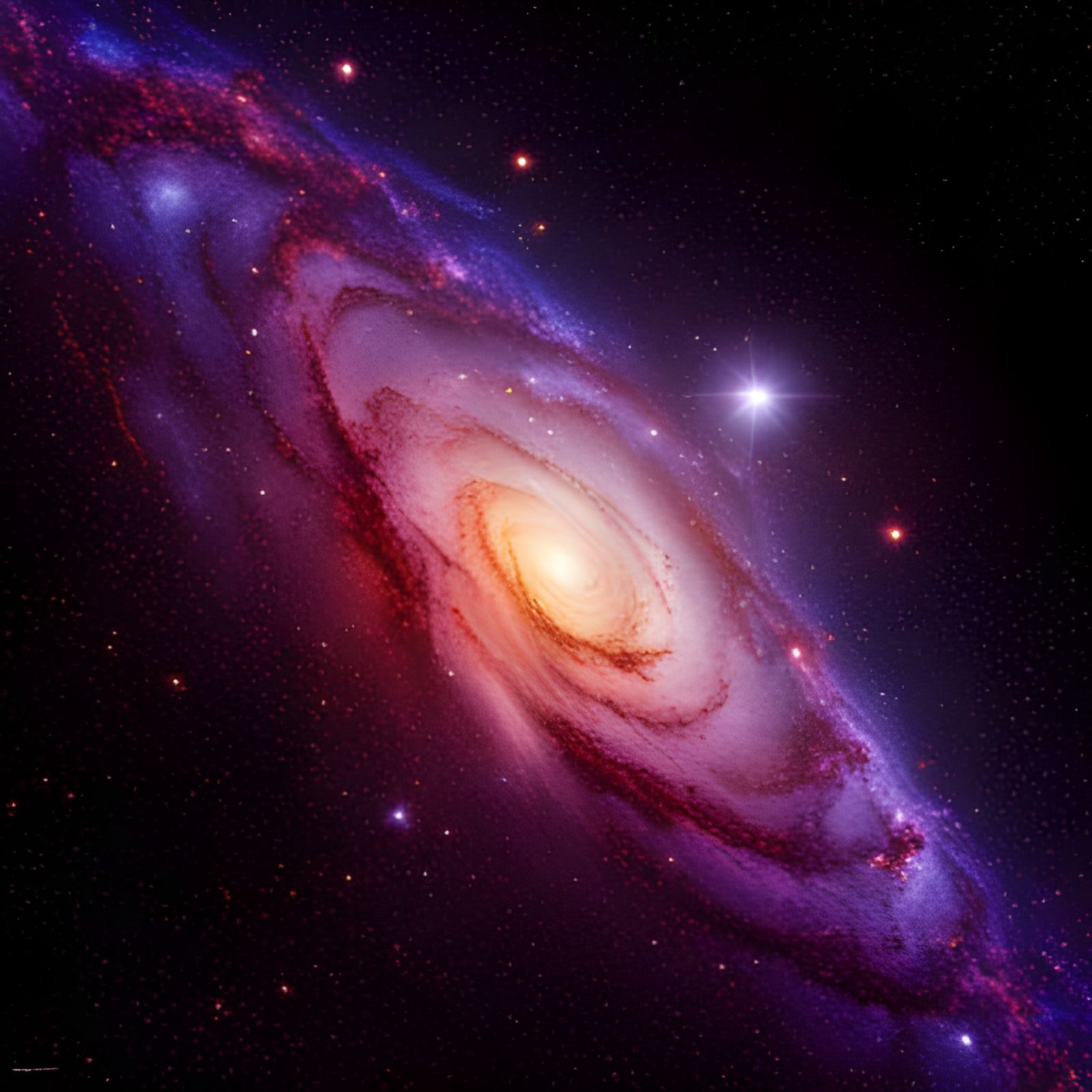 Colorful galaxy of stars, intricate details, HDR, beautifully shot, hyperrealistic, sharp focus, 64 megapixels, ... false