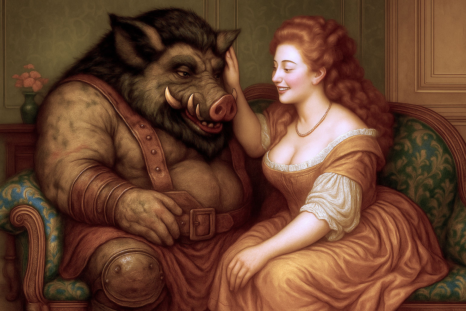 Madame Puff invites Tusker to her Parlour 
(colour-corrected...