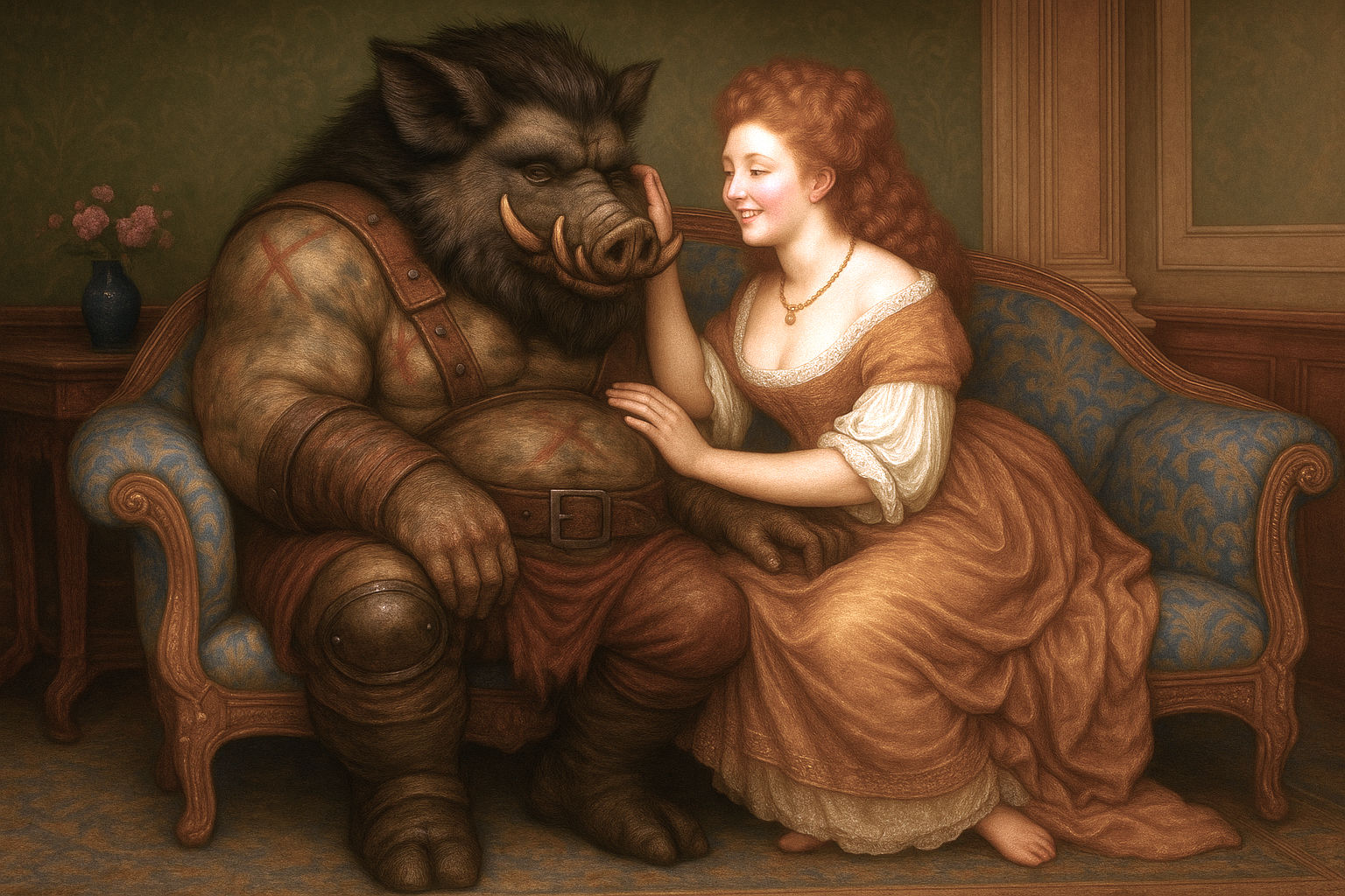 Madame Puff invites Tusker to her Parlour 
(colour-corrected...