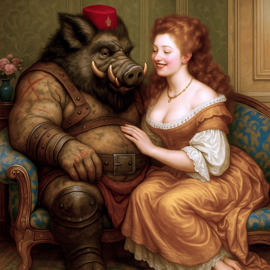 Madame Puff invites Tusker to her Parlour 
(colour-corrected...