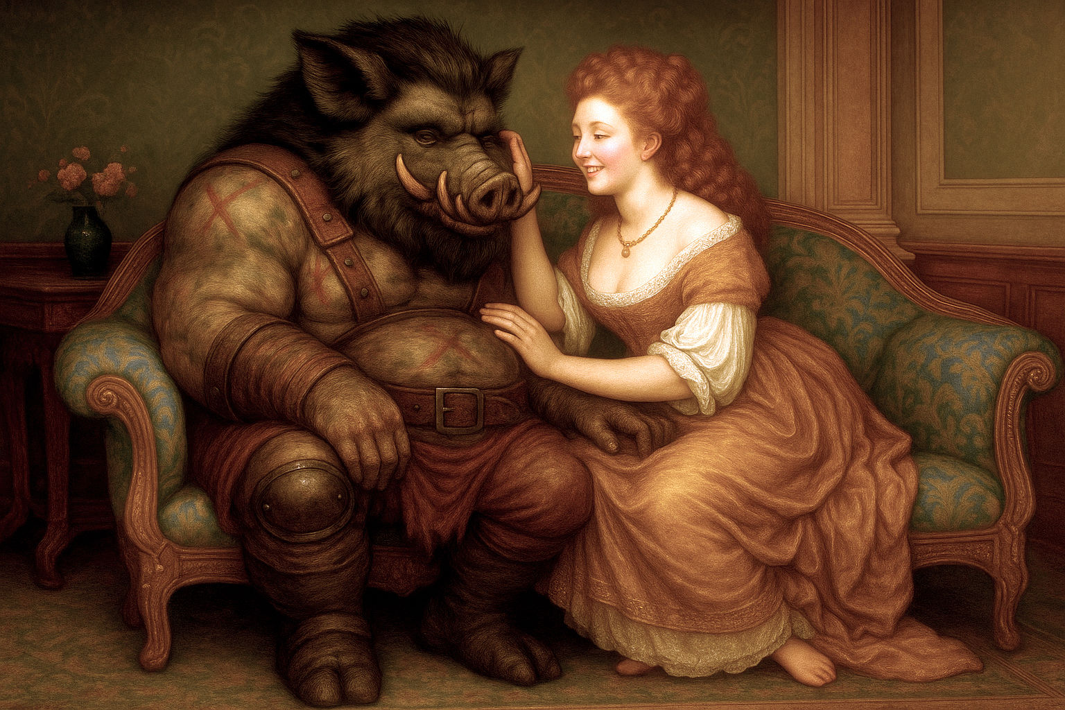 Madame Puff invites Tusker to her Parlour 
(colour-corrected...