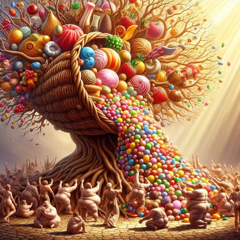 Candy Cornucopia Tree