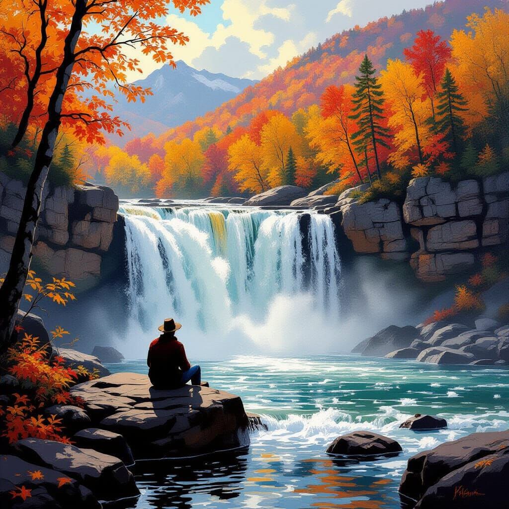 Resting During His Autumn Hike   by @Chrisf66 