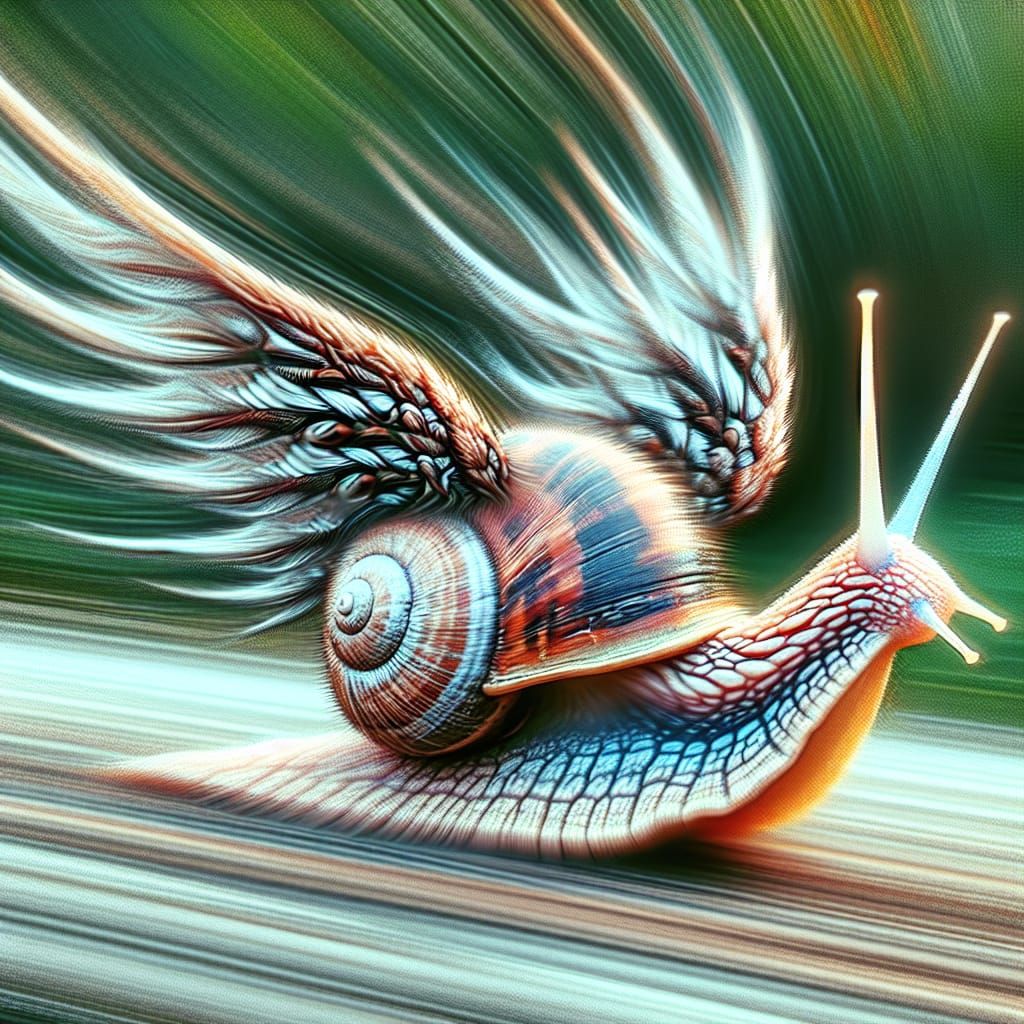 Flying snail.