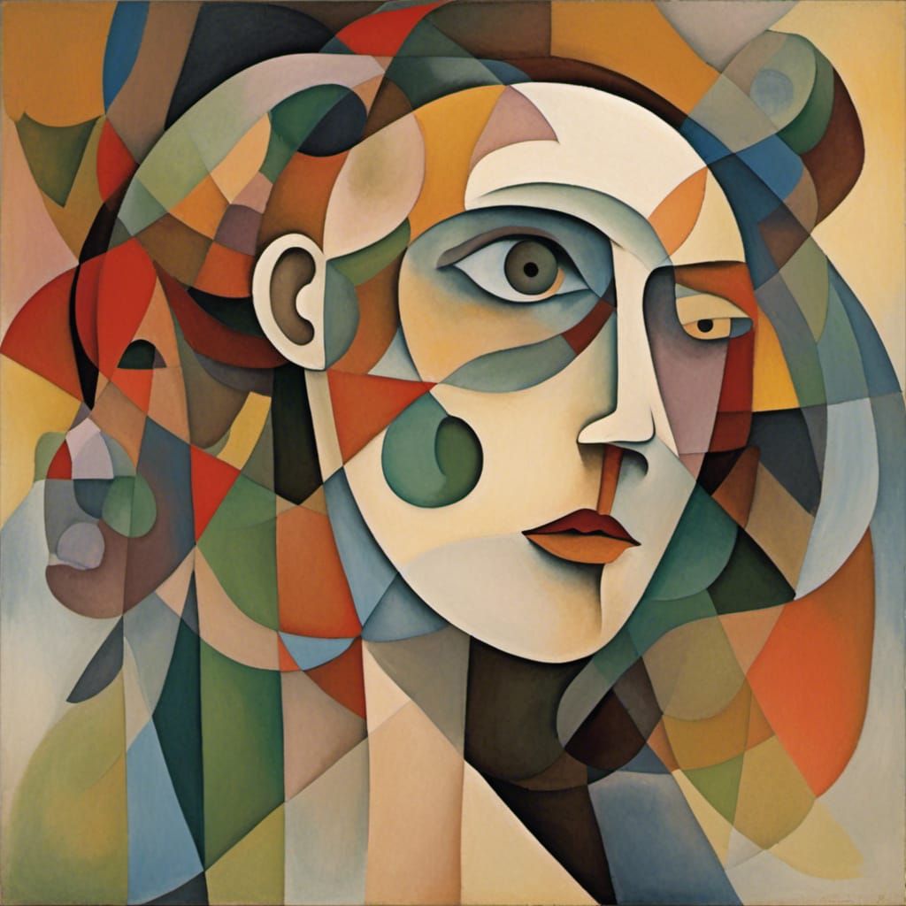 Abstract Portrait of a Woman - AI Generated Artwork - NightCafe Creator