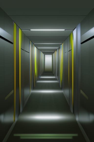 túnel lineal infinito 8k resolution concept art intricately ...