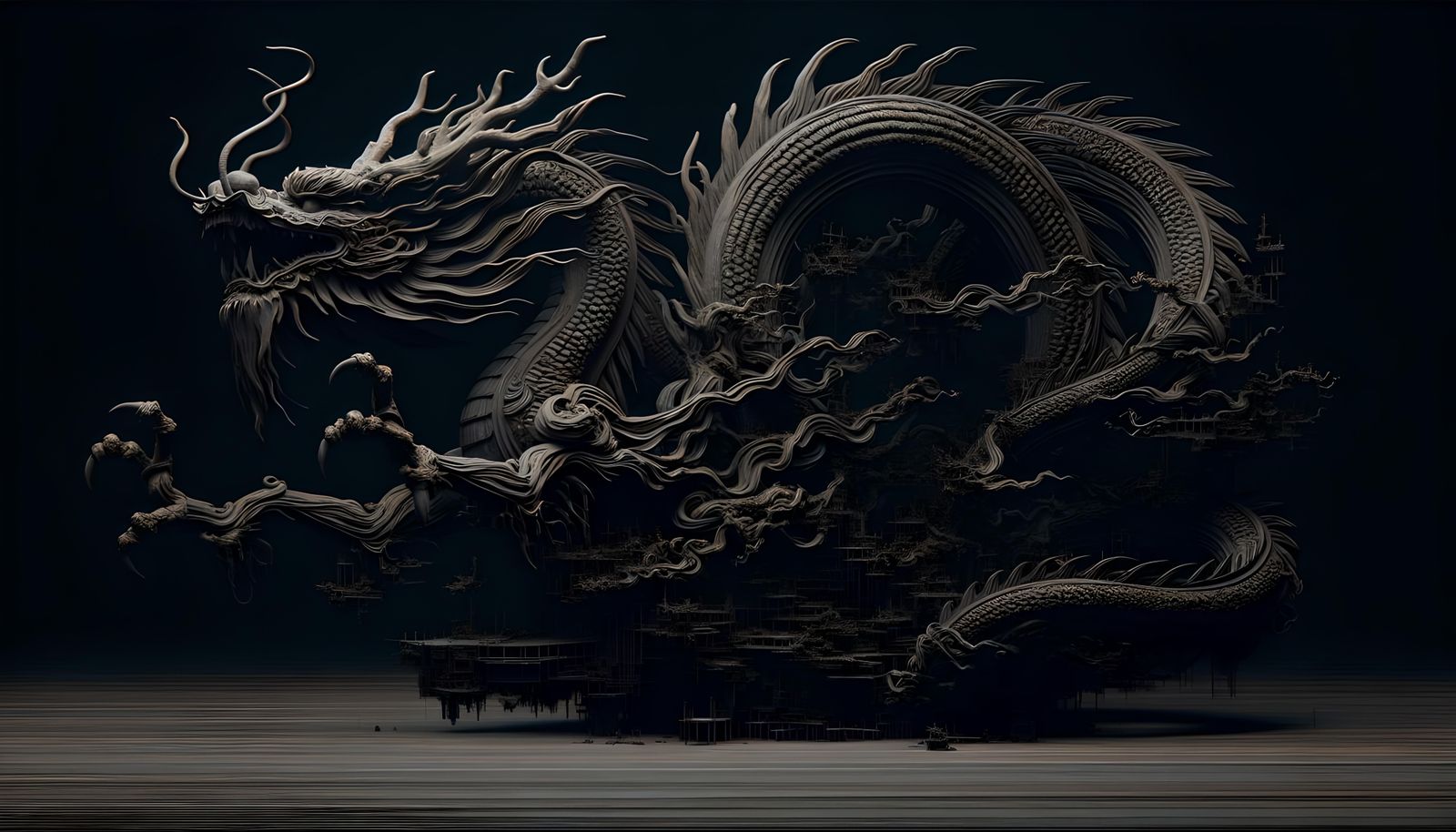 Dragon Wood Art  by @Age-Maximal