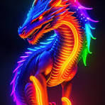 neon dragon