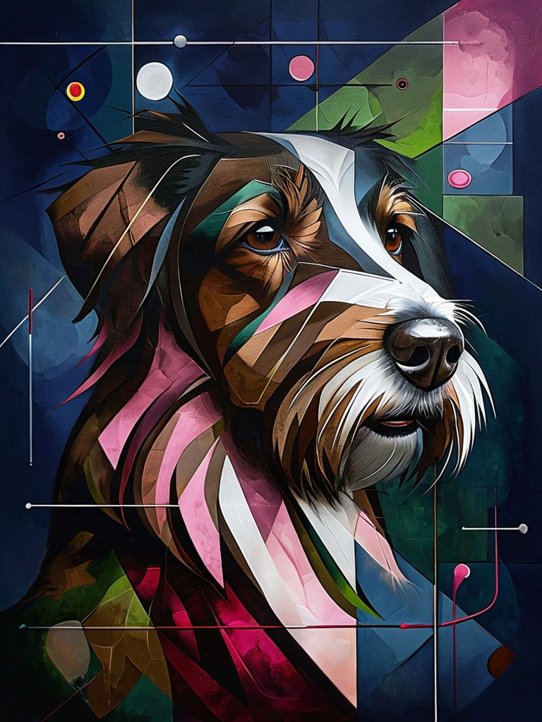 Abstract Airedale Terrier