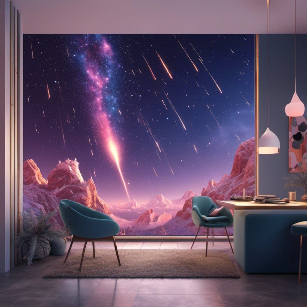 <lora:eye:1.0> a meteor shower in southern alberta in a wint...