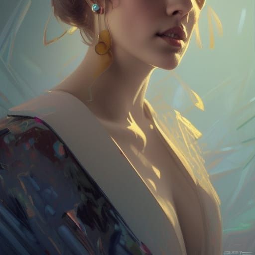 Detailed Portrait with Dynamic Lighting in 8k Resolution