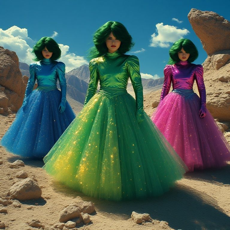 Three Women Wearing the Same Dress