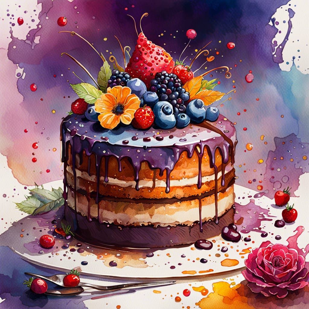 Cake - AI Generated Artwork - NightCafe Creator