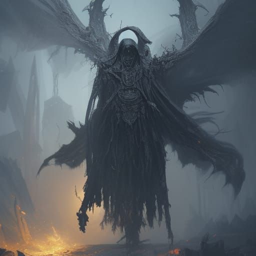 Ashen Reaper (attempts) - AI Generated Artwork - NightCafe Creator