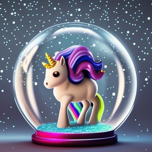 Cute twohorned Unicorn AI Generated Artwork NightCafe Creator