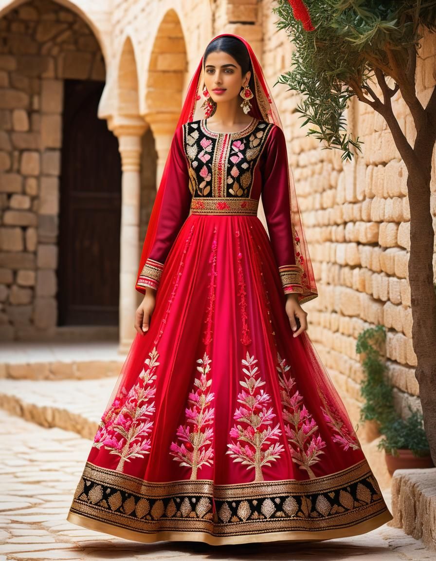 ليلى (Layla) | 🇵🇸 tulle portrait (RealVisXL v4 - Clarity Upscale 50%)