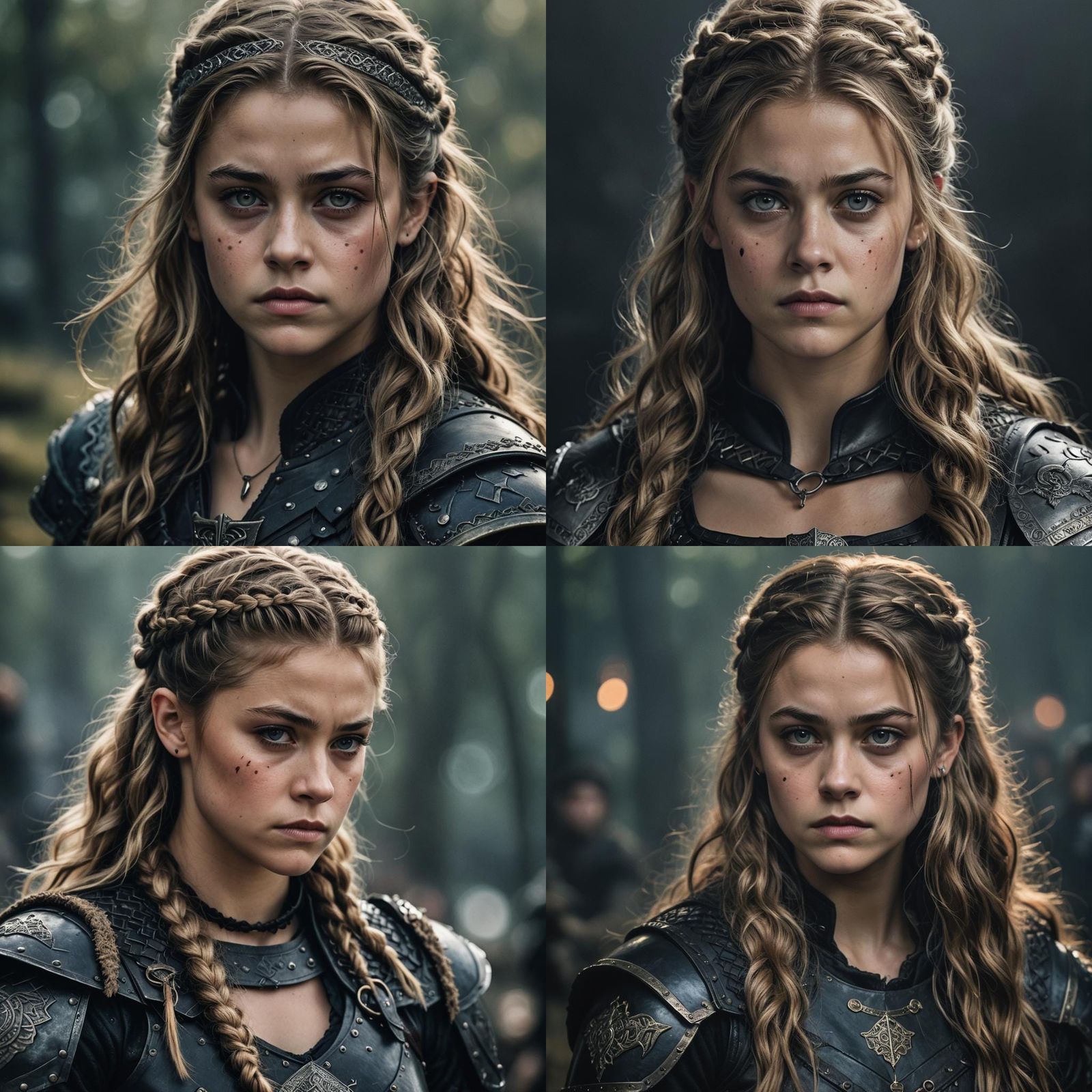 Portrait of Josephine Langford with long brunette hair as La...