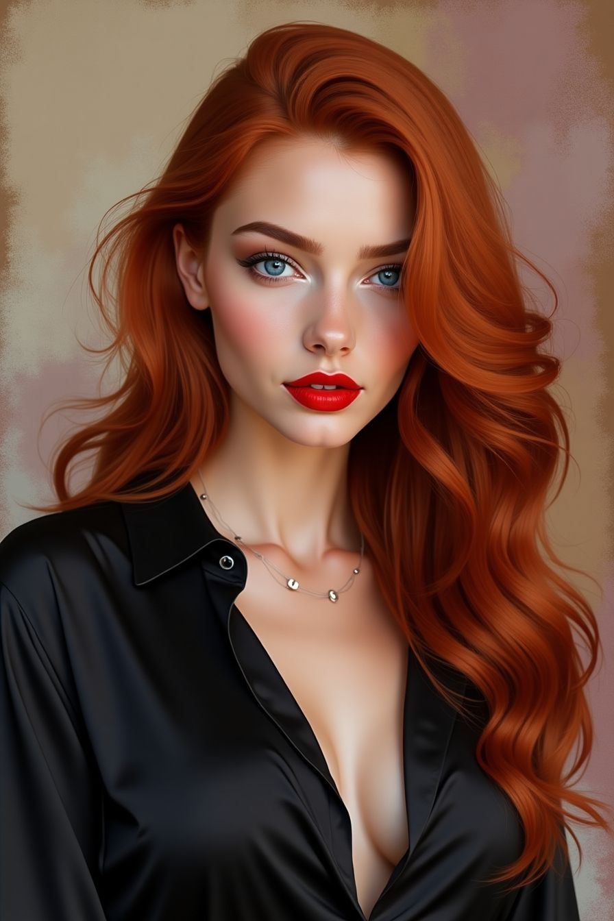 Woman in a black shirt