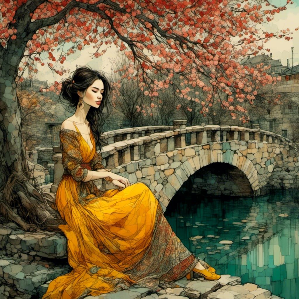 <lora:Ink Paint:1.0> 