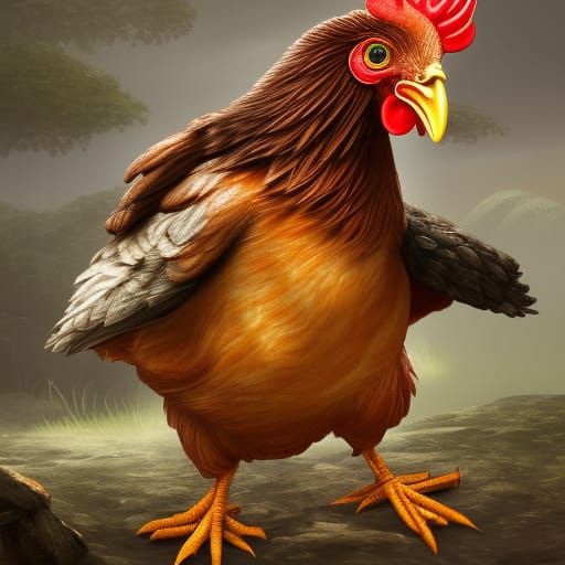 chicken - AI Generated Artwork - NightCafe Creator