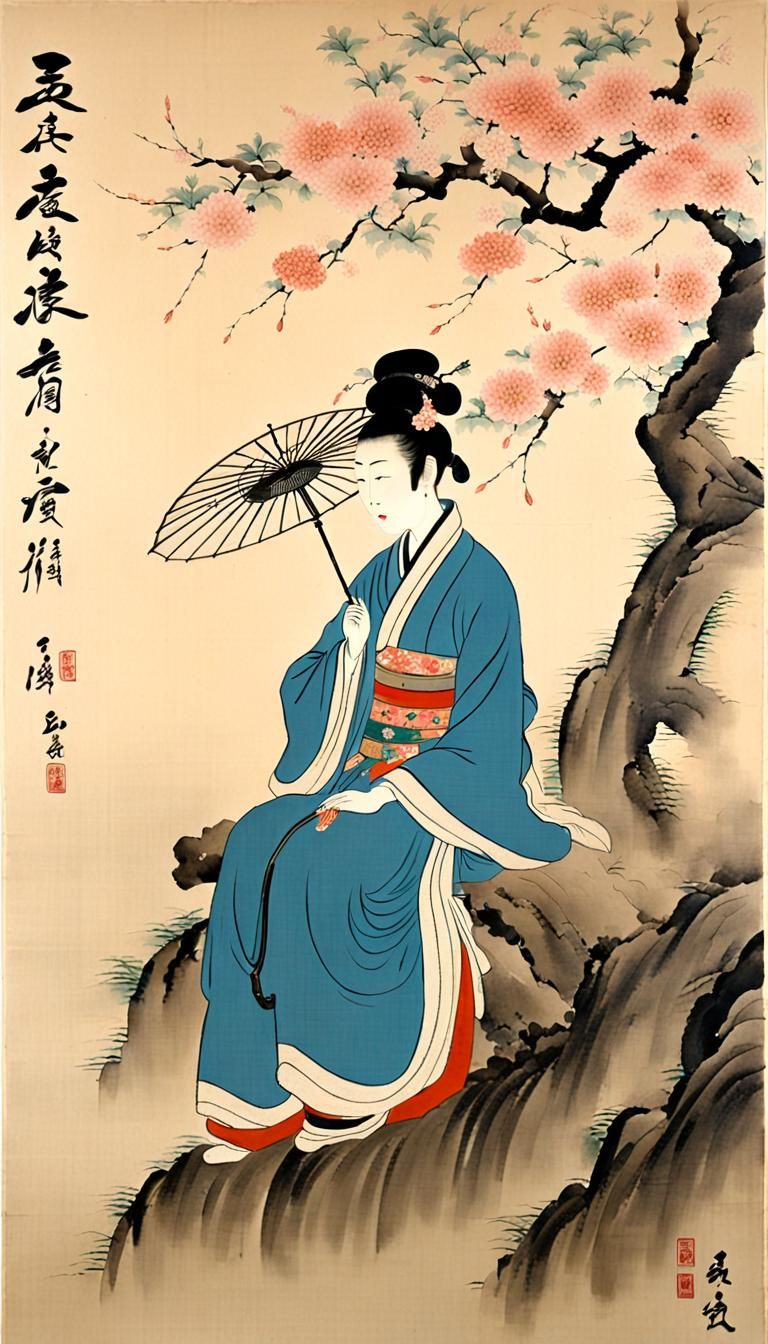 Umbrella, Qing dynasty china
