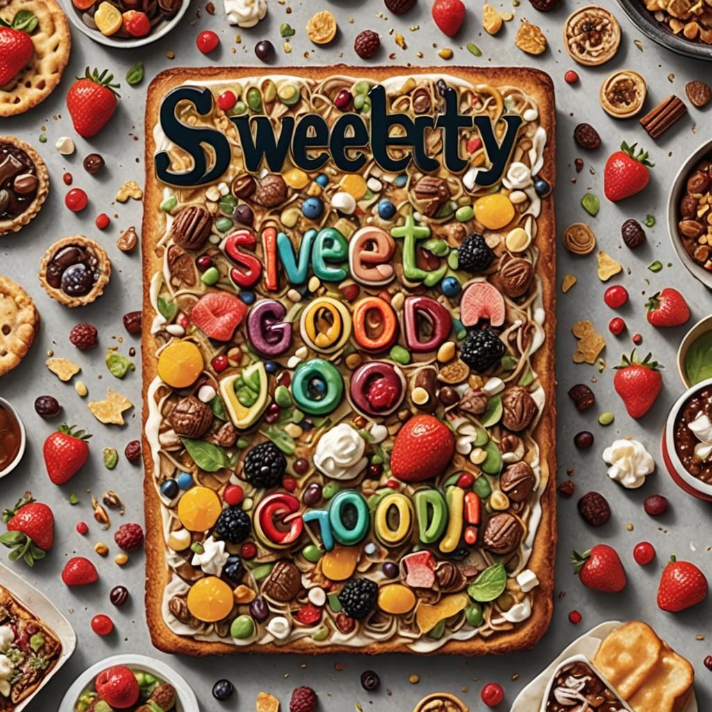 aroInsanely detailed Delicious Meal Magazine Cover with a la...