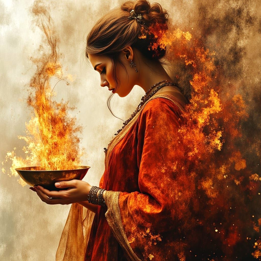 Flame Priestess  by @Crimson