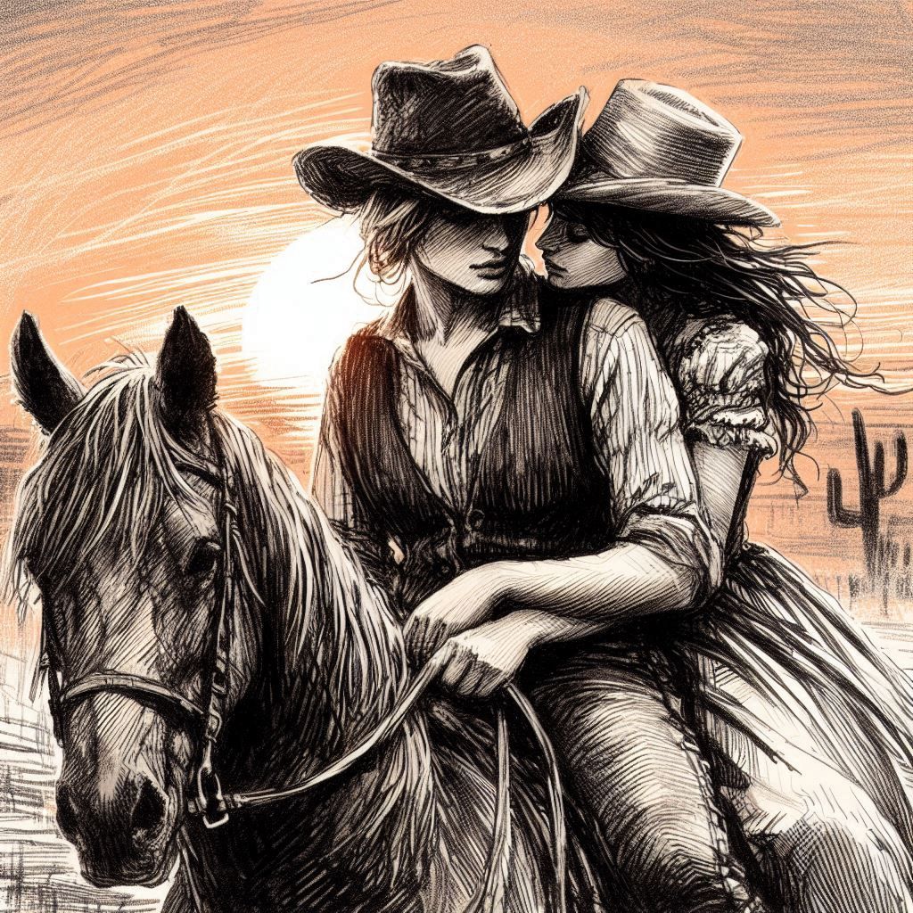 Riding into the sunset