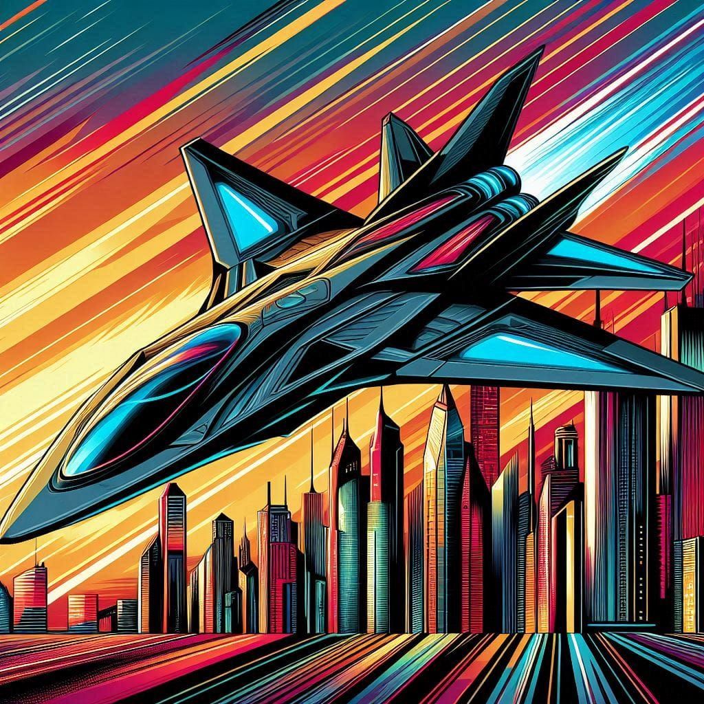 Pop art fighter design