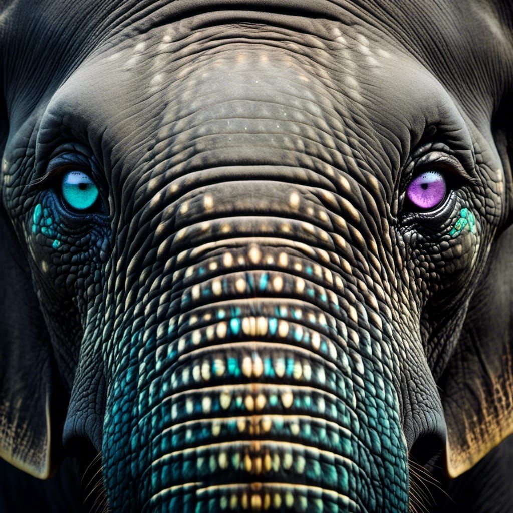 Heterochromia Elephant