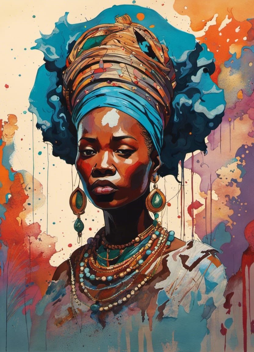 African Queen v2 - AI Generated Artwork - NightCafe Creator