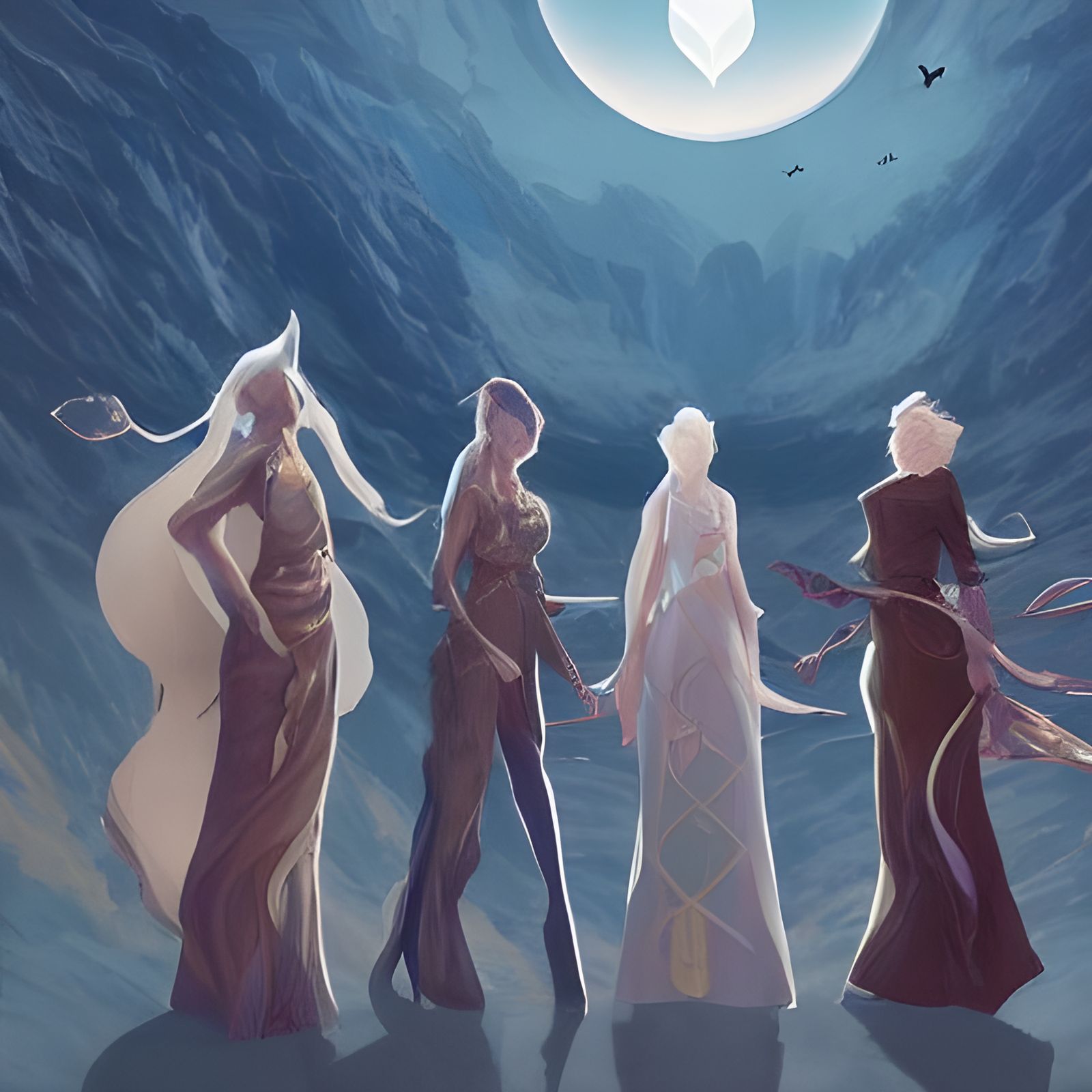 four angels 2 - AI Generated Artwork - NightCafe Creator