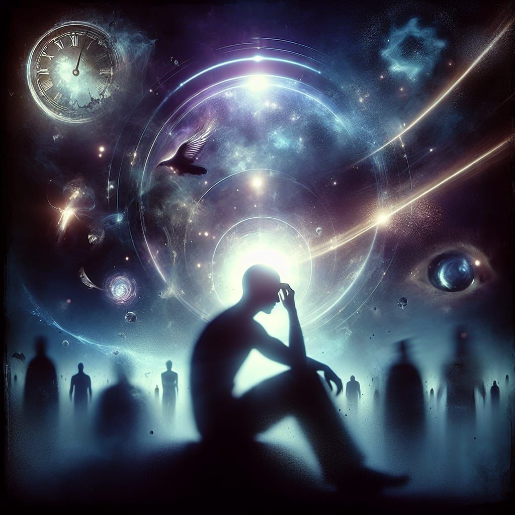 Soulful Reflections in Dark Blues