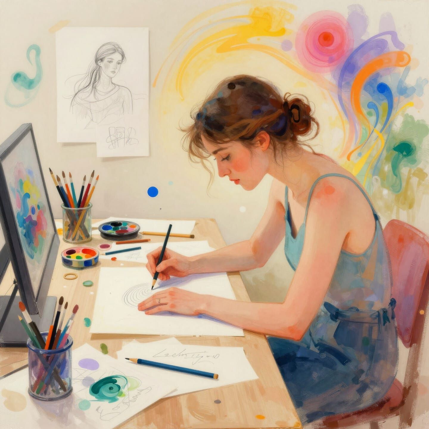 Where Colors Flow & Ideas Drift