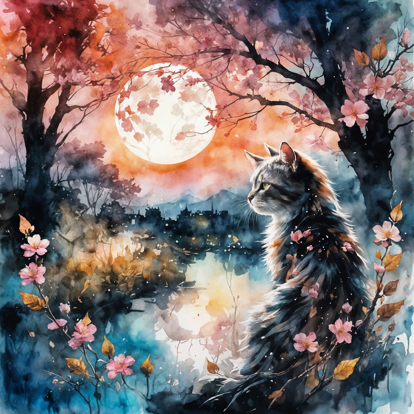 Melancholic Meows  by @Jasmine Liu
