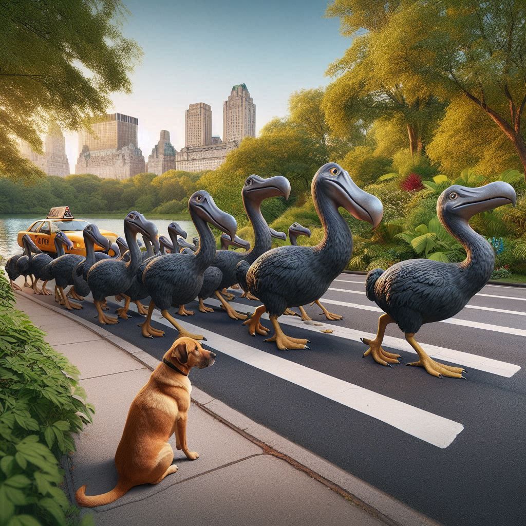 There are too many Dodo birds in NYC, they get in the way!