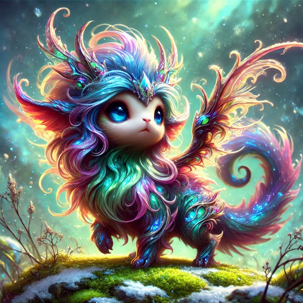 adorable fairy-tale fantasy creature portrait..