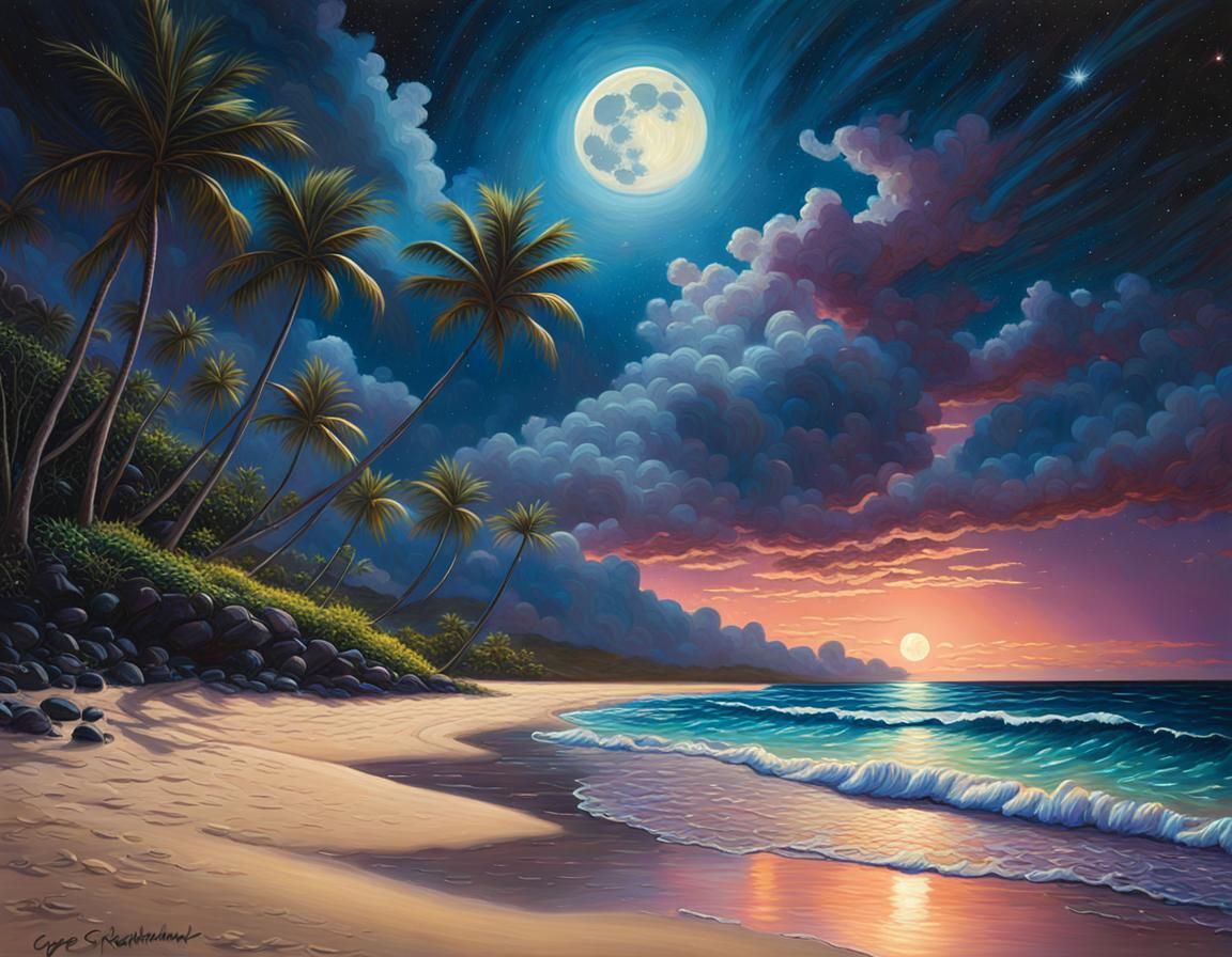 Beautiful Beach - AI Generated Artwork - NightCafe Creator